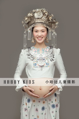 小哈比孕妇摄影作品
