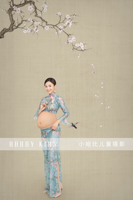 小哈比孕妇摄影作品
